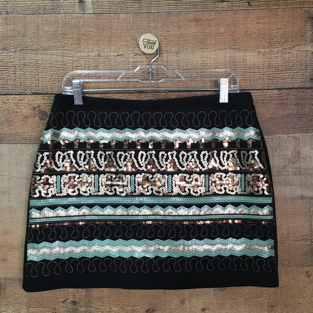 Sequin Mini Skirt